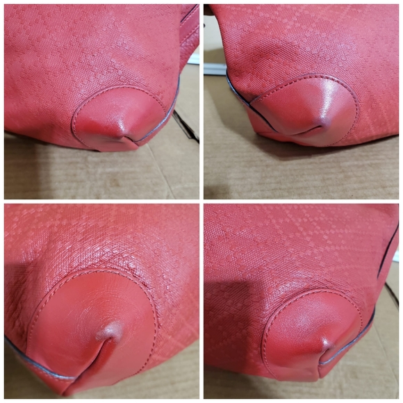 Gucci Craft Tote Diamante Leather Red - Picture 9 of 12